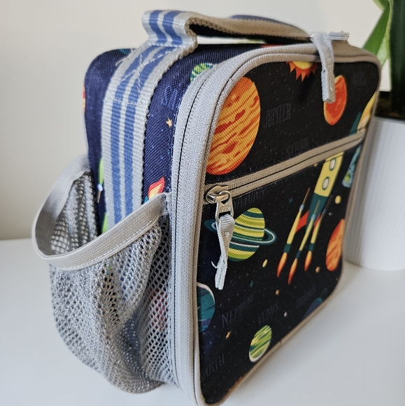 Pottery Barn Kids Navy Solar System Classic Lunchbox - Picture 2 of 7